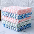 Miniatyrbillede 4 af 5: Mikrofiber Køkken Rengøringsklud Sæt - 10\" x 10\" - Ideel til Vask og Tørring af Opvask