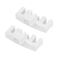 Miniatyrbillede 5 af 8: 2 stk. Badminton Stringing Racquet Load Spreader Badminton Tennis Racquet Pulling Machine Threading Tilbehør Høj Belastning Spreader Beskytter Hvid