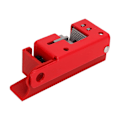 Miniatyrbillede 5 af 8: Circuit Breaker Lockout Rød Udseende Højstyrke Korrosionsbestandighed Aluminiumslegering Låseafbryder til industri