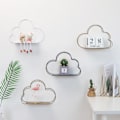 Miniatyrbild 4 av 5: Molnformad förvaringsställ för järn Hängande dekor Blomkruka Förvaringsställ Förvaringslåda Väggbokfigurer Display