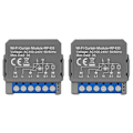 Miniatyrbillede 1 af 5: 2 stk. Tuya WiFi Smart Gardin Switch Modul med RF433 Fjernbetjening