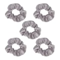 Miniatyrbillede 6 af 8: 5 stk Light Up Scrunchies Light Up Grey Satin Elastic Glow in The Dark Hair Scrunchy til kvinder