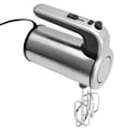 Miniatyrbilde 6 av 8: Elektrisk håndmikser Justerbar rustfritt stål Kjøkken håndholdt mikser med visp Beater Deigkroker 200W EU-plugg 220V