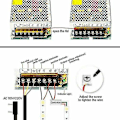 Miniatyrbillede 3 af 4: AC 100-240V til DC 12V 30A 360W Spændingstransformer Switch Strømforsyning Konverter