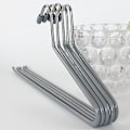 Miniatyrbillede 1 af 4: Kreativ skridsikker metalbukser bøjle - grå, 35 cm (2 stk.)