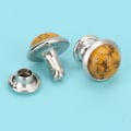 Miniatyrbilde 8 av 8: 40 stk 8mm runde turkise nagler med pigger, armbåndsklær, dekorasjon, DIY-håndverk, tilbehør 8#