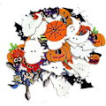 Pikkukuva 3 / 5: Halloween-puunapit - Uutuuskokoelma DIY- käsitöihin, leikekirjoihin, ompeluun, korttien tekoon ja paljon muuhun