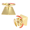 Miniatyrbillede 3 af 8: Roterende nøglehætte i aluminiumlegering, nyhed, speciel form, universal mekanisk tastaturtilbehør, gyroskop, guld