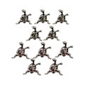 Miniatyrbillede 1 af 5: Linje Røgelsespind Holder Stativ Aromaterapi Stativ Meditation Skildpaddeformet Base Mini Metalstøtte S