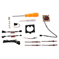 Miniatyrbild 8 av 8: Fläkt 3D-utskriftsfäste Kit Effektiv värmeavledning Spelkonsol Kylfläktfäste Kit för Gamecube Noctua Svart