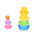 Miniatyrbilde 5 av 8: 6 stk stablekopper med dreneringshulldesign DIY pedagogisk trygt form plastmaterial baby stableleker for alder over 6 måneder