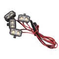 Miniatyrbilde 4 av 8: RC hovedlys 5-7,4V 8LED hvitt lys RC LED-frontlys Slitasjebestandige RC LED-lys med plastskall for 1/10 RC-bil