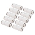 Miniatyrbillede 7 af 8: 10 stk lige reducerende konnektor Quick Release pnuematisk luftslangereduktion Rørfittings WhitePG12-8
