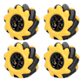 Pikkukuva 1 / 8: Mecanum Wheel OmniDirectional Smart Robot Auton osat Tarvikkeet Tee itse lelukomponentit 60mm (2 paria)