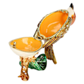 Miniatyrbilde 2 av 8: Fuglefigur Smykkeskrin Fuglestatue Smykkeoppbevaring Ornament Figur Samleobjekt Hjemmedekor