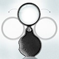 Miniatyrbilde 2 av 5: Liten lommeforstørrelsesglass (2 stk) - Premium sammenleggbart miniforstørrelsesglass med roterende beskyttelseshylster for lesing, vitenskap, smykker og hobbyer