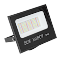 Miniatyrbillede 6 af 8: LED-projektør i aluminiumshus med hærdet glas lampeskærm IP66 vandtæt RGB-projektør 85‑265V