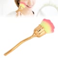Miniatyrbillede 6 af 8: Rose Shape Langt skaft Nail Art Brush Manicure Neglepolering Dust Powder Removal Brush 03#