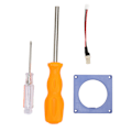 Miniatyrbild 1 av 8: Fläkt 3D-utskriftsfäste Kit Mini-kylfläkt 3D-utskriven ramfäste Reservdelar för NGC Gamecube Lila