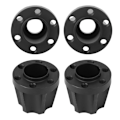Pikkukuva 7 / 8: 4 kpl RC Car Wheel Hex Hubs Wheel Adapter Black Sopivuus SCX10 1/10 RC Crawler 1,9 tuuman 2,2 tuuman pyörälle 20 mm