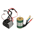 Miniatyrbild 5 av 8: 3650 3100KV borstlös motor med 60A borstlös ESC elektronisk hastighetsregulator för 1/10 RC-bil
