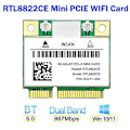 Miniatyrbillede 5 af 5: RTL8822CE WiFi-kort+Antenne 1200Mbps 2.4G+5Ghz 802.11AC Netværk