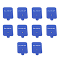 Miniatyrbild 7 av 8: 10st TENS Unit Pads Elektrodplåster Irriterande elektrodterapiplåster för elektroterapi Blå