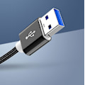 Pikkukuva 4 / 4: Iphone 11 12 14 Pro Mini Ipad Air 4 10 13 Samsung Galaxy S20 S21 USB-C - USB 3.0 Urosovitin Adapteri 3-Pakkaus USB Type A 3.1 Kaksipuolinen 5\"