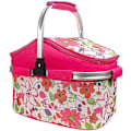 Miniatyrbillede 1 af 4: 20l Isoleret Sammenklappelig Picnic Køletaske Tote Frokosttaske Til Camping Vandreture Strand Grillaftener Udendørs Picnic (pink)
