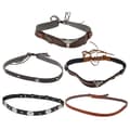 Cowboy Hat Band PU Strap for Men 5 Pcs Western Style Hat Bands