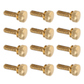 Miniatyrbillede 7 af 8: 50 stk. flad riflet tommelfingerskrue vridet rundt hoved rent kobber Skridsikre industrielle forsyninger (M5 x 16 mm)