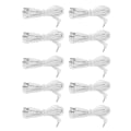 Miniatyrbillede 2 af 8: 10 stk./pose DC 2,5 mm 1,2 m 2-i-1 ben type elektrode ledningsledninger kabel til TENS Unit fysioterapi maskine