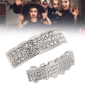 Pikkukuva 6 / 8: Set Bling Hammastarvikekoriste Halloween-bileisiin Hip Hop Show Argent