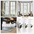 Miniatyrbilde 5 av 5: Ugjennomsiktig frostet vindusfolie for baderomsdusj 90x200cm beige