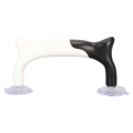 Miniatyrbilde 1 av 8: Sylinjalhåndtak Katteformet håndholdt multifunksjon DIY Ergonomisk quilting linjal gripehåndtak for DIY Black