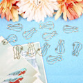 Miniatyrbillede 6 af 7: 12 stk Clip Katteformet Unik Stilfuld MultiFunction Tykket Papir Clip 3x2cm
