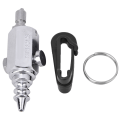 Miniatyrbilde 1 av 8: Rustfritt stål Profesjonell 8 cm Mini Portable Scuba Diving Universal Luftdyseutstyr for BCD Inflator Slange Clean ToolSilver