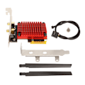 Pikkukuva 1 / 8: PCIe Wifi Card AC68 6dBi Antenni 2.4G 5G Dual Band Fast Stable Transmission Langaton verkkokortti PC-tietokoneelle