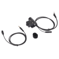 Miniatyrbild 5 av 8: Walkie Talkie Headset-kontakt U94 Handhållen mikrofonadapter PTT 2-vägs radioheadsetadapter för Vertex VX-3R