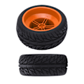 Pikkukuva 8 / 8: 4 kpl RC-auton kumirenkaat ja vanteet 1/10 Short Course Truck - Oranssi