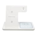Miniatyrbilde 4 av 8: Trådløs lader 3 i 1 trådløs ladestasjon for IPhone 13 12 11 XS XR XS X 8 Plus Klokker Headset Hvit