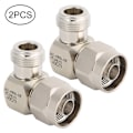 Pikkukuva 1 / 7: Oikeakulmainen N uros-N naaras -sovitin - 2 kpl, 50 ohm, N liitin