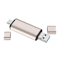 Pikkukuva 1 / 5: 3-in-1 USB Type C/USB/Micro USB TF SD -muistikortinlukija OTG-sovitin, kulta