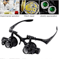 Miniatyrbillede 1 af 5: Urmager Lup Urreparation 20x Binokulær Bezel Montering LED Lampe