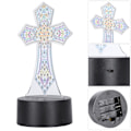 Miniatyrbilde 8 av 8: LED 7 farger USB nattlys akryl DIY diamantmaleri lampe hjemmedekorasjon (DP03)