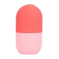 Miniatyrbillede 2 af 8: Face Ice Smertelindring skridsikkert greb Holdbar silikone Nem betjening Ice Ansigtsform til ansigtsmassage Hudpleje Pink