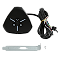 Miniatyrbillede 1 af 8: PC Power-knap Dual Power Switch Robust Meget holdbar ABS Desktop Computer Switch til stationær computer