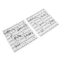 Miniatyrbilde 2 av 8: 2 stk. gjennomsiktige stempler DIY-produksjon plastpregemapper for feriekortoppretting DIY-skrapbooking Journaling-konvolutt