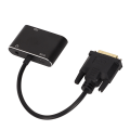 Miniatyrbild 5 av 8: 2 i 1 Splitter DVI till VGA High Definition Multimedia Interface Adapter Högupplöst stabil datortillbehör