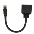 Pikkukuva 3 / 8: RJ45 Ethernet-sovitinkaapelin jatkokaapelin 1–2 portti, erinomainen yhteys lähetysjakaja-adapteri kotitoimistoon